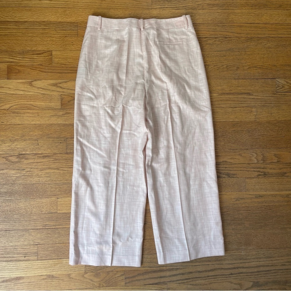 Lafayette 148 Winthrop Wide Leg Cropped Pant Coral Melange MPB59R-1J78 Sz 10 NWT - Picture 2 of 6